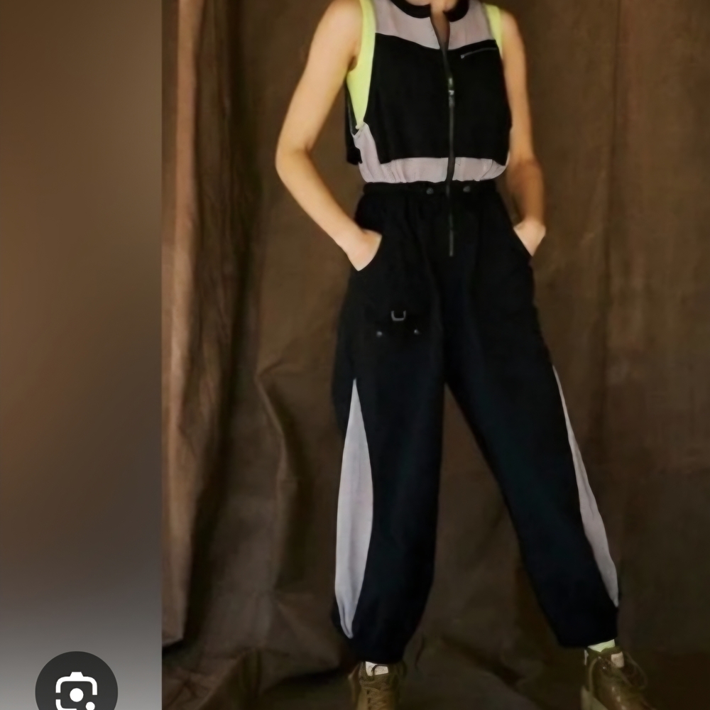 FP Movement by Free People Black and White Jumpsuit